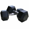 Гантели DFC гексаг. обрезиненная пара DB001-12,5 кг