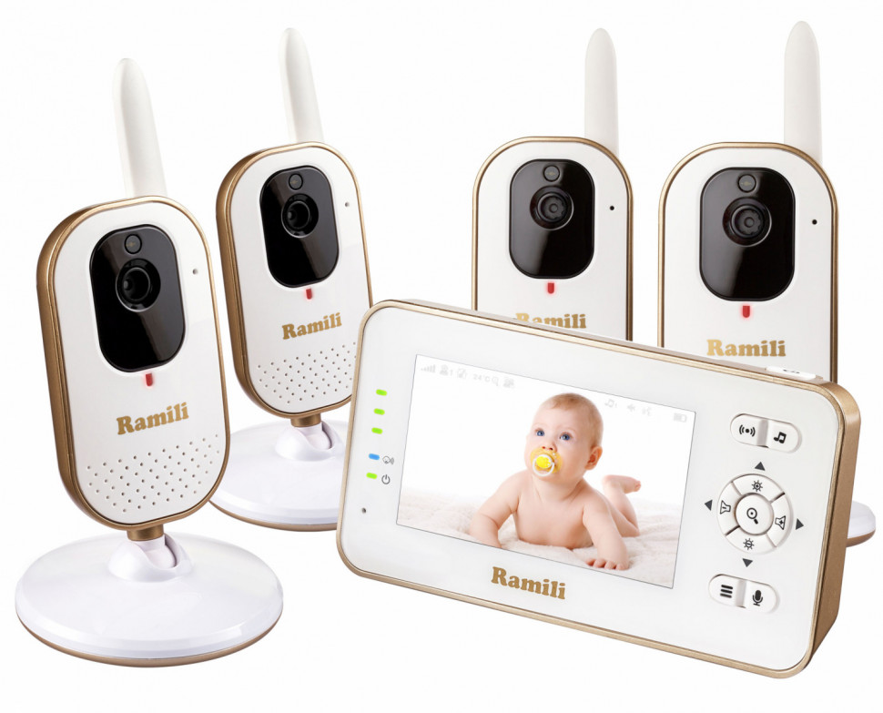 Видеоняня Ramili Baby RV350X4 (в комплекте 4 камеры) Видеоняня Ramili Baby RV350X4 (в комплекте 4 камеры)