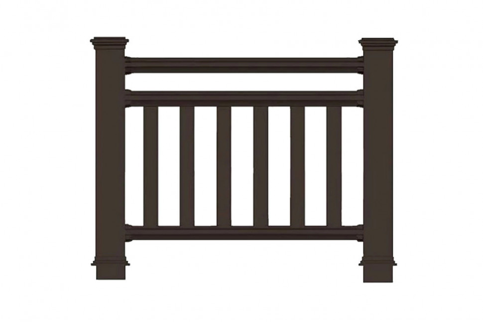 Ограждение забор ДПК holzhof woodstyle секция 1 м.п., с тиснением 3D Ограждение забор ДПК holzhof woodstyle секция 1 м.п., с тиснением 3D