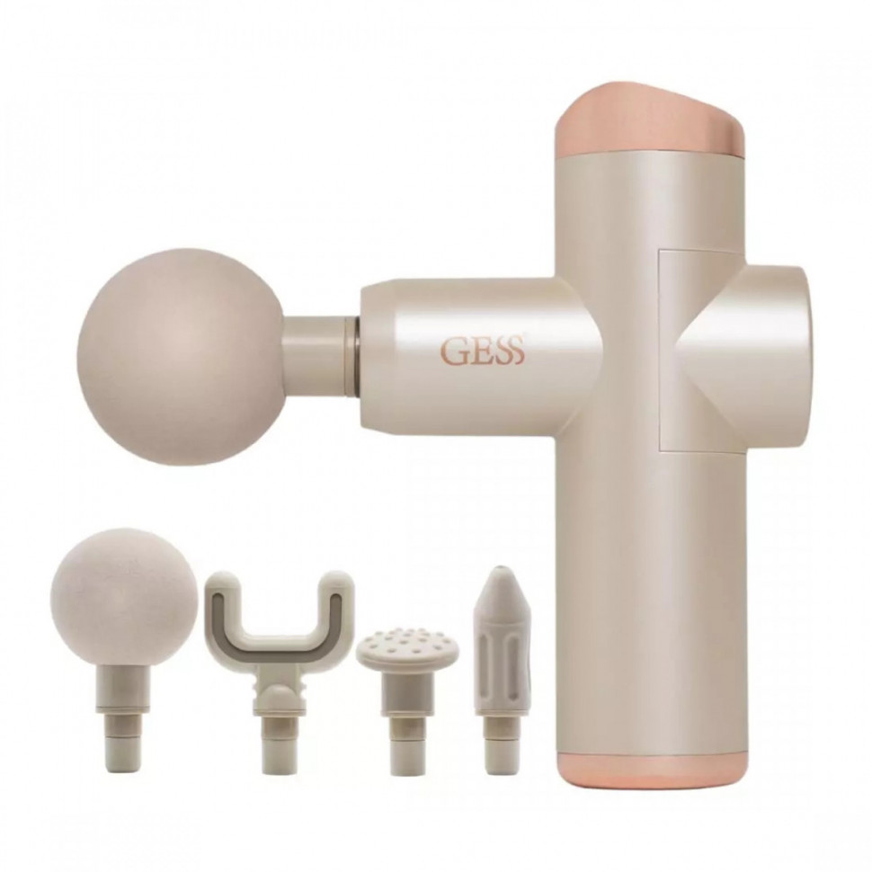 Перкуссионный массажер (массажный пистолет) для тела Mini Revolver GESS-877 (беспроводной) Перкуссионный массажер (массажный пистолет) для тела Mini Revolver GESS-877 (беспроводной)